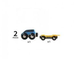 Brio 33577 Вагон автоплатформа с машинкой деревянной ж/д