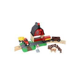 Brio 33719 Деревянная ж/д с переездом и мини-фермой
