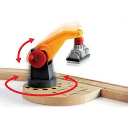 Brio 33208 Деревянная ж/д переезд и кран