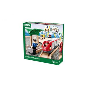 Brio 33209 Деревянная ж/д с переездом и станцией